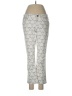 CAbi Animal Print Ivory Jeans Size 4 - photo 1