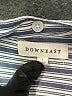 Downeast 100% Viscose Stripes Silver Short Sleeve Blouse Size L - photo 7