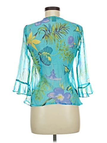 Karen Kane 3/4 Sleeve Silk Top (view 2)