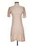 H&M 100% Polyester Tan Casual Dress Size 4 - photo 1