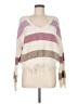Polly & Esther 100% Acrylic Stripes Ivory Pullover Sweater Size M - photo 1