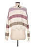 Polly & Esther 100% Acrylic Stripes Ivory Pullover Sweater Size M - photo 2