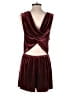 Silence and Noise Solid Burgundy Romper Size M - photo 2