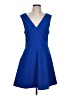FELICITY & COCO 100% Polyester Solid Blue Cocktail Dress Size L - photo 1