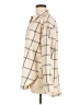 Universal Thread Plaid Ivory Long Sleeve Button-Down Shirt Size M - photo 5