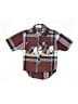 Assorted Brands Plaid Burgundy Short Sleeve Button-Down Shirt 12-18 MO / 18 MO - photo 1