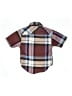 Assorted Brands Plaid Burgundy Short Sleeve Button-Down Shirt 12-18 MO / 18 MO - photo 2