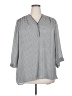 DressBarn 100% Polyester Polka Dots Gray 3/4 Sleeve Blouse Size 2X - photo 1
