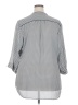 DressBarn 100% Polyester Polka Dots Gray 3/4 Sleeve Blouse Size 2X - photo 2
