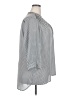 DressBarn 100% Polyester Polka Dots Gray 3/4 Sleeve Blouse Size 2X - photo 4