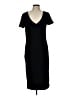 Leith Solid Black Casual Dress Size L - photo 1