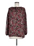 Chaps Burgundy Long Sleeve Blouse Size M - photo 1
