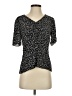 Talbots 100% Viscose Black Short Sleeve Blouse Size 2 - photo 1