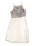 Pink & Violet 100% Polyester Metallic Silver White Dress Size 16 - photo 1