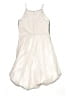 Pink & Violet 100% Polyester Metallic Silver White Dress Size 16 - photo 2