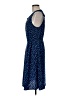 Mender 100% Polyester Polka Dots Blue Casual Dress Size 8 - photo 5
