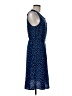 Mender 100% Polyester Polka Dots Blue Casual Dress Size 8 - photo 4