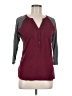 Express 100% Polyester Burgundy 3/4 Sleeve Top Size M - photo 1