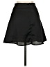Lyaner Solid Black Casual Skirt Size XS - photo 2
