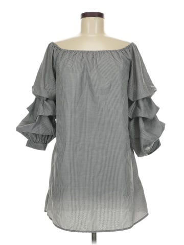 Bleuh Ciel 3/4 Sleeve Blouse (view 1)