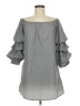 Bleuh Ciel 100% Polyester Gray 3/4 Sleeve Blouse Size M - photo 1