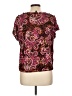 Fred David Brown Short Sleeve Blouse Size L - photo 2