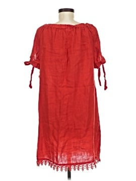 knee length dresses for ladies LONG WHITE LINEN DRESS