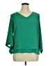 Lena Gabrielle 100% Polyester Green 3/4 Sleeve Top Size XL - photo 1