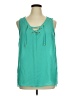 Harve Benard 100% Polyester Teal Sleeveless Blouse Size XL - photo 1
