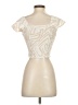 Midnight Sky Ivory Short Sleeve Top Size S - photo 2