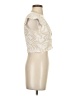 Midnight Sky Ivory Short Sleeve Top Size S - photo 4