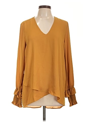 Karen Kane Long Sleeve Blouse (view 1)