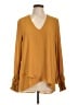 Karen Kane 100% Polyester Yellow Long Sleeve Blouse Size L - photo 1
