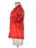 Zara Basic Solid Red 3/4 Sleeve Button-Down Shirt Size M - photo 5