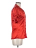 Zara Basic Solid Red 3/4 Sleeve Button-Down Shirt Size M - photo 4