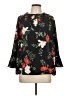 Old Navy 100% Polyester Black 3/4 Sleeve Blouse Size L - photo 1