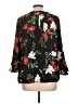 Old Navy 100% Polyester Black 3/4 Sleeve Blouse Size L - photo 2