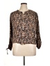 Faherty 100% Viscose Brown 3/4 Sleeve Blouse Size XL - photo 1