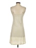 Unbranded Solid Ivory Casual Dress Size S - photo 2