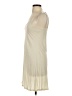 Unbranded Solid Ivory Casual Dress Size S - photo 5