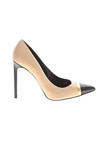 Saint Laurent Leather cap toe pumps (view 1)