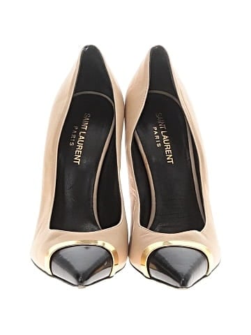 Saint Laurent Leather cap toe pumps (view 2)