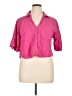 Zara Pink 3/4 Sleeve Button-Down Shirt Size XL - photo 1