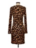Jennifer Lopez Animal Print Brown Casual Dress Size S - photo 2