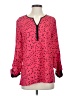 Elementz 100% Polyester Pink Long Sleeve Blouse Size S - photo 1