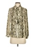 J.Crew 100% Polyester Animal Print Ivory Long Sleeve Blouse Size 00 - photo 1