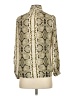 J.Crew 100% Polyester Animal Print Ivory Long Sleeve Blouse Size 00 - photo 2