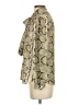 J.Crew 100% Polyester Animal Print Ivory Long Sleeve Blouse Size 00 - photo 5