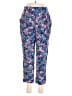 Elevenses Floral Blue Casual Pants Size 6 - photo 1