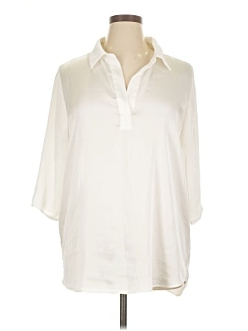 Attitudes by Renee 3/4 Sleeve Blouse (view 1)